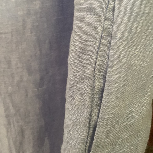 J Crew Baird McNutt 100% Irish Linen Chambray Blue Short Sleeve Shirtdress Sz M - Picture 13 of 13